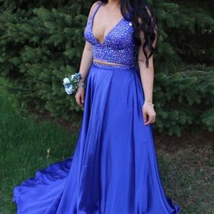 Sherri Hill Two Piece 50993 Royal Blue